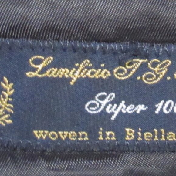 Pronto-Uomo Italian Made, 100% Italian Wool Suit Jacket Size 46 Pure Black  F260 - Picture 2 of 6